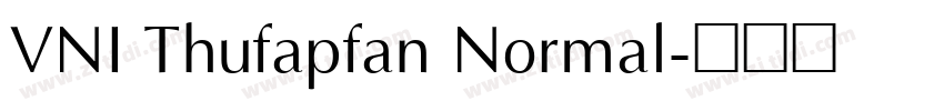 VNI Thufapfan Normal字体转换